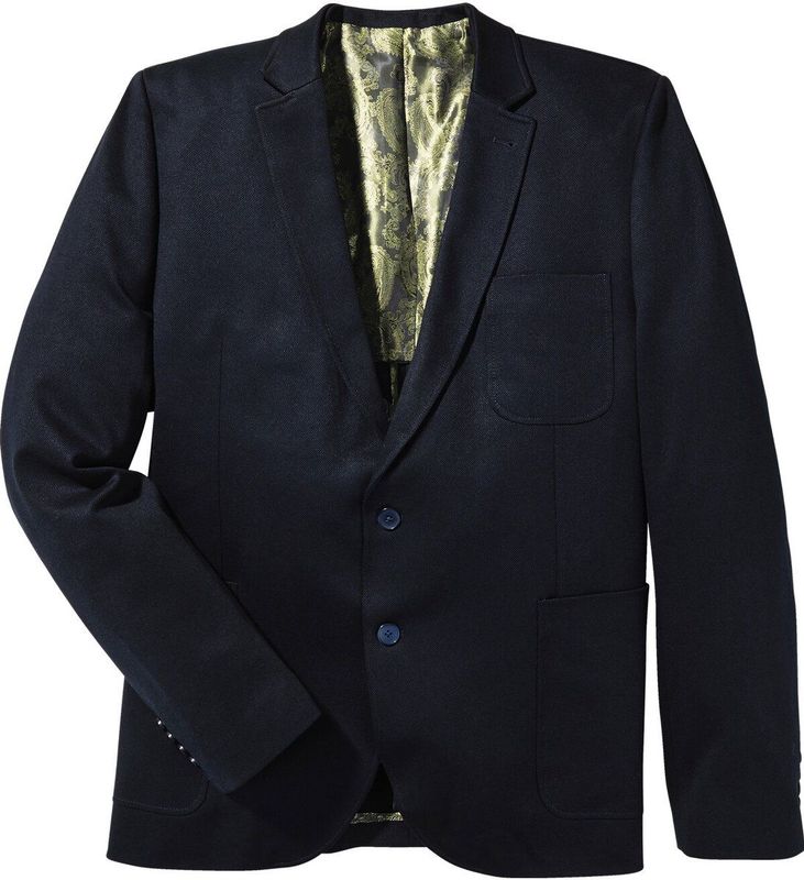 Charles Colby Regular Fit Colbert SIR STANLEY Plus Size Donkerblauw