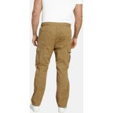Charles Colby +FIT Collectie Loose Fit Cargo Broek BARON KINSLEY Plus Size Cognac