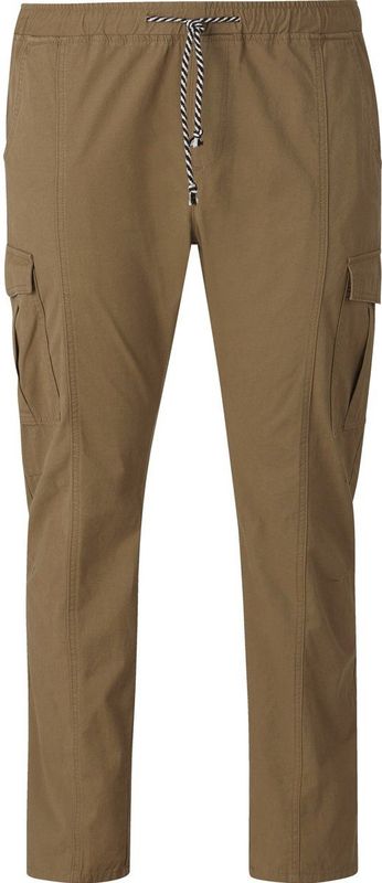 Charles Colby +FIT Collectie Loose Fit Cargo Broek BARON KINSLEY Plus Size Cognac