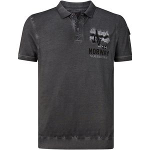 Jan Vanderstorm - ALSING - Poloshirt - Donkergrijs - 100% Katoen - +Fit