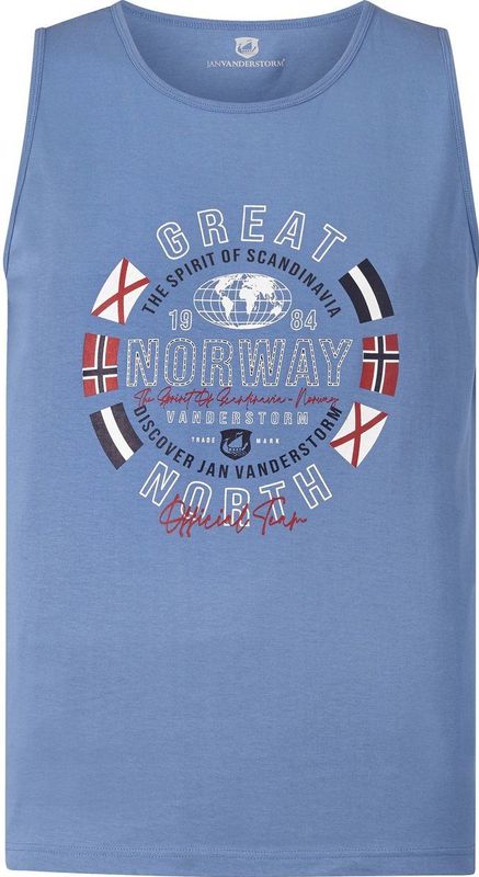 Jan Vanderstorm - TAMPPI - Tanktop - Blauw - 100% Katoen