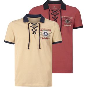 Jan Vanderstorm - ELJAR - Poloshirts - Lichtrood - Set van 2