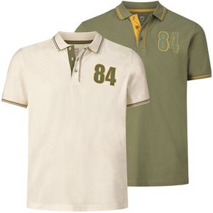 Jan Vanderstorm - BERAU - Poloshirts - Wolwit - Set van 2