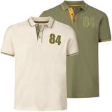 Jan Vanderstorm - BERAU - Poloshirts - Wolwit - Set van 2