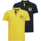 Jan Vanderstorm herren Poloshirts, Set Van 2 - 52/54 - geel
