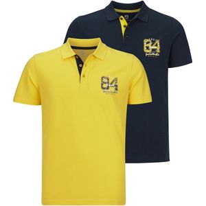 Jan Vanderstorm herren Poloshirts, Set Van 2 - 52/54 - geel