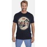 Jan Vanderstorm - BENYAMIN - T-shirt - Donkerblauw - Fjord Life Print