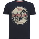 Jan Vanderstorm - BENYAMIN - T-shirt - Donkerblauw - Fjord Life Print