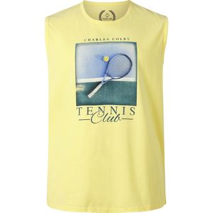 Charles Colby - EARL HOGG - Tanktop - Lichtgeel - +Fit-collectie