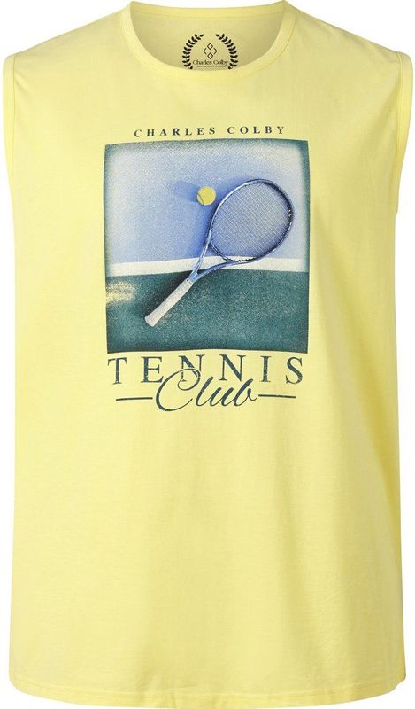 Charles Colby - EARL HOGG - Tanktop - Lichtgeel - +Fit-collectie