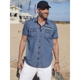 Denim overhemd LORENSIUS blauw