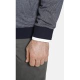 Charles Colby Gestreept Sweatvest DUKE MELVYN Plus Size Lichtblauw