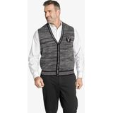 Gebreide bodywarmer DUKE BOYLES donkergrijs melange