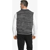 Gebreide bodywarmer DUKE BOYLES donkergrijs melange