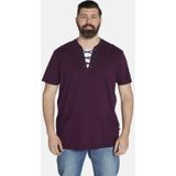 Charles Colby Regular Fit Polo EARL PHILLINS Plus Size Paars