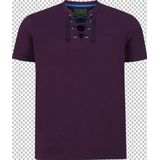 Charles Colby Regular Fit Polo EARL PHILLINS Plus Size Paars