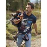 Jan Vanderstorm - TANDRUP - T-shirt - Donkerblauw - Comfort Fit