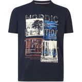 Jan Vanderstorm - TANDRUP - T-shirt - Donkerblauw - Comfort Fit