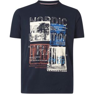 Jan Vanderstorm - TANDRUP - T-shirt - Donkerblauw - Comfort Fit