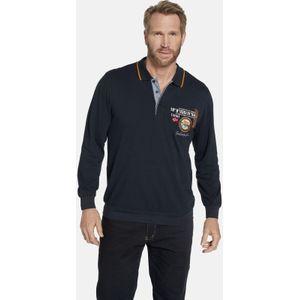 Jan Vanderstorm - LOKI - Poloshirt - Donkerblauw - Lange Mouwen