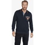 Jan Vanderstorm - LOKI - Poloshirt - Donkerblauw - Lange Mouwen