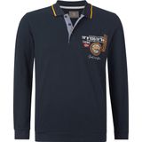 Jan Vanderstorm - LOKI - Poloshirt - Donkerblauw - Lange Mouwen