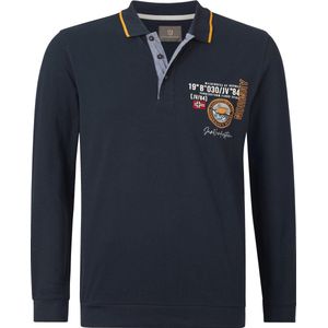 Jan Vanderstorm - LOKI - Poloshirt - Donkerblauw - Lange Mouwen