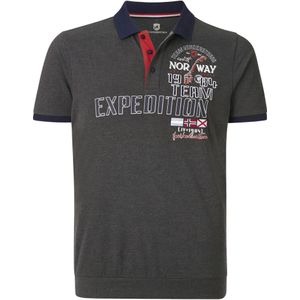 Jan Vanderstorm - ERLING - Poloshirt - Donkergrijs - Korte Mouwen - +Fit