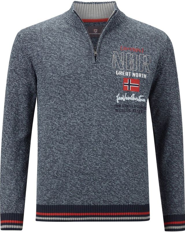 Jan Vanderstorm - CAJETAN - Trui - Donkerblauw - Comfort Fit