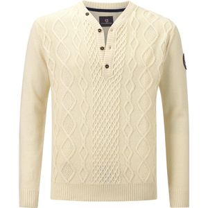 Jan Vanderstorm - OELFKE - Trui - Wolwit - Comfort Fit