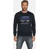 JAN VANDERSTORM - BOTU - Sweatshirts - Blauw en Grijs - Katoen - Casual Pasvorm
