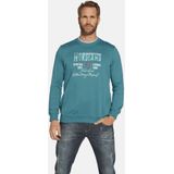 JAN VANDERSTORM - BOTU - Sweatshirts - Blauw en Grijs - Katoen - Casual Pasvorm