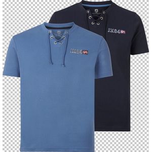 Jan Vanderstorm - MAYKO - T-shirt - Donkerblauw - Set van 2