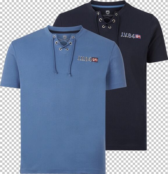 Jan Vanderstorm - MAYKO - T-shirt - Donkerblauw - Set van 2