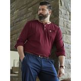 Shirt - Donkerrood - EARL STUART - Lange Mouwen