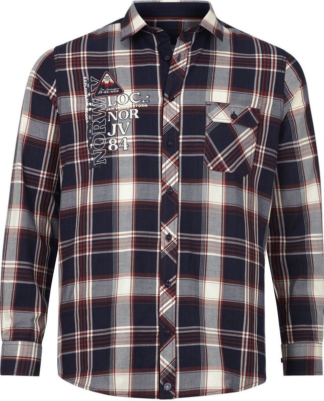 Overhemd KEKE donkerblauw geruit