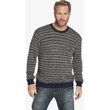 Jan Vanderstorm - Trui - Donkerblauw - Ronde Hals - Lange Mouw - 100% Katoen