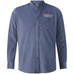 Jan Vanderstorm - Corduroy Overhemd - Blauw - Comfort Fit