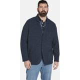 Charles Colby Oversized Colbert EARL JAMES Plus Size met Wol Donkerblauw