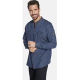 Jan Vanderstorm - BERDE - Overhemd - Blauw - Gewassen Denim - Casual