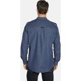Jan Vanderstorm - BERDE - Overhemd - Blauw - Gewassen Denim - Casual