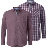 Jan Vanderstorm - Overhemden - Rood - Set van 2