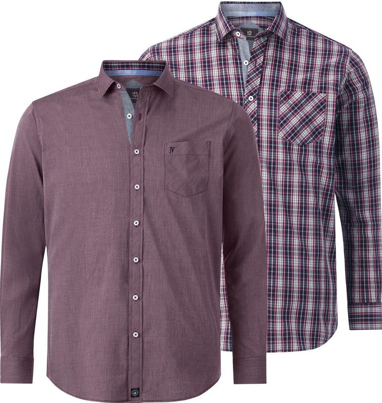 Jan Vanderstorm - Overhemden - Rood - Set van 2