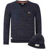 Jan Vanderstorm - RONAI - Jumper Met Kap - Donkerblauw - Comfort Fit