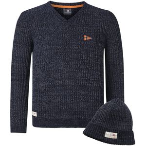 Jan Vanderstorm - RONAI - Jumper Met Kap - Donkerblauw - Comfort Fit