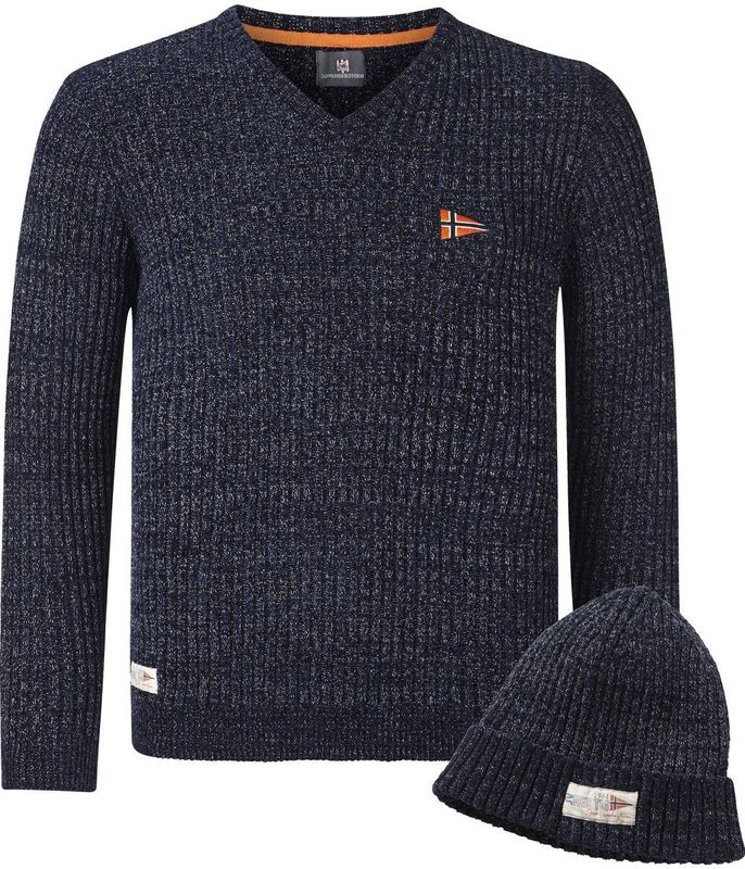 Jan Vanderstorm - RONAI - Jumper Met Kap - Donkerblauw - Comfort Fit