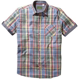 Charles Colby - DUKE TUTHAM - Overhemd - Blauw - Korte Mouwen