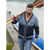DUKE BRAYMEN - Vest - Blauw - Gestreept