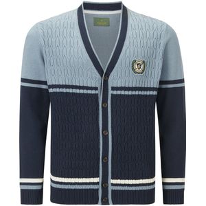 DUKE BRAYMEN - Vest - Blauw - Gestreept