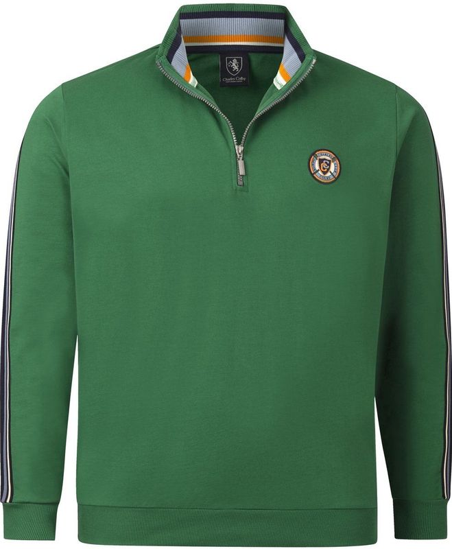 Charles Colby - EARL TIARNAN - Sweatshirt - Donkergroen - Troyerstijl